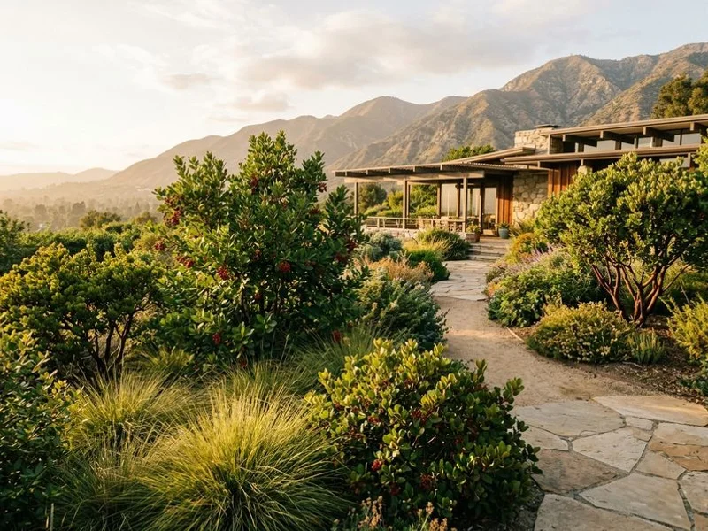 Ridgeline Outdoor Living California native garden installation in Pasadena foothills